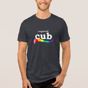EXPIRED CUB Funny Aging Gay Bear Humour LGBTQ Prid Tri-Blend Shirt