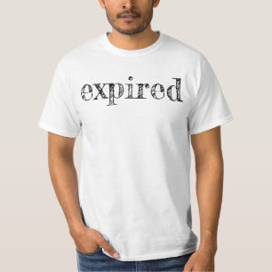 "Expired" print T-Shirt