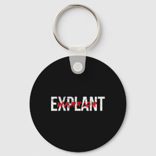 Explant Breast Implant Illness Awareness Cancer  Keychain