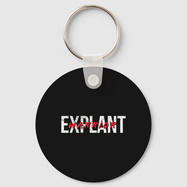 Explant Breast Implant Illness Awareness Cancer  Keychain (Front)