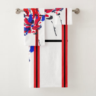 Exploded flower bath towel set