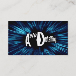 Exploding Auto Detailing Business Card
