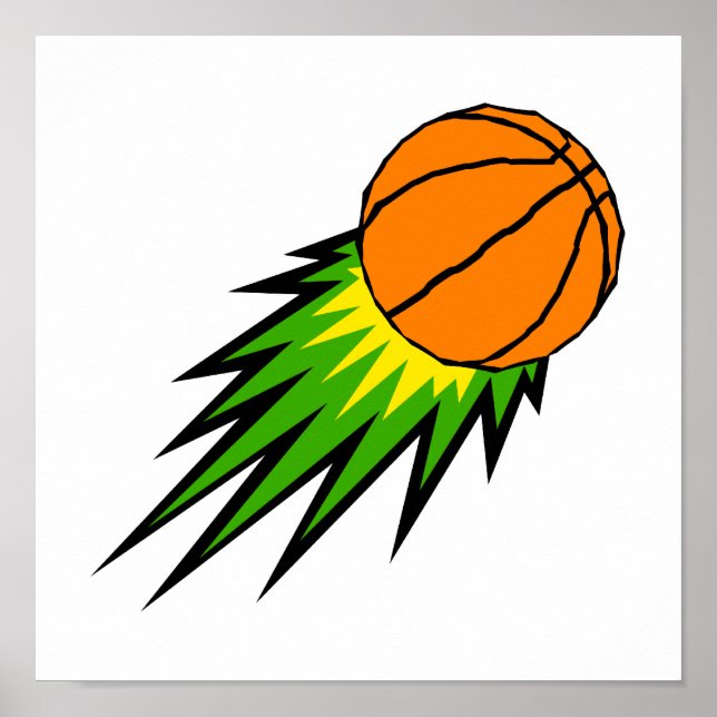 Exploding basketball poster (Front)