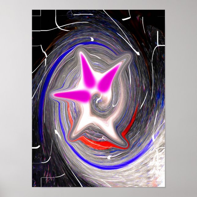 Exploding cosmic bubble poster (Front)