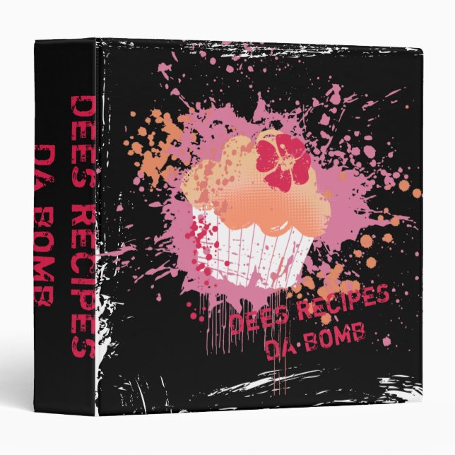 Exploding cupcake sugar bomb bakery artisan cakes binder (Front/Spine)