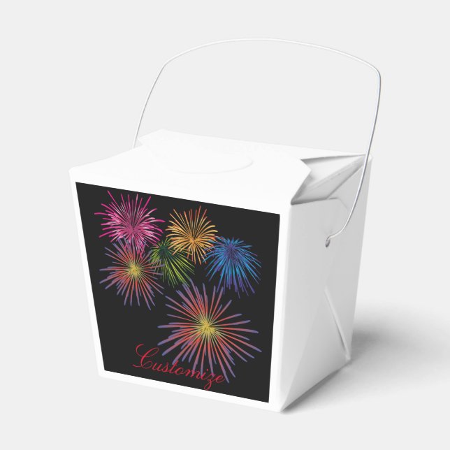 Exploding Fireworks Thunder_Cove Favor Box (Front Side)