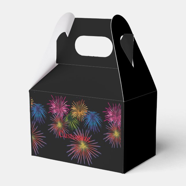 Exploding Fireworks Thunder_Cove Favor Box (Front Side)