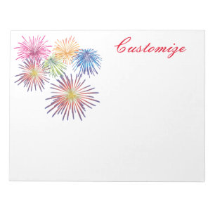 Exploding Fireworks Thunder_Cove Notepad