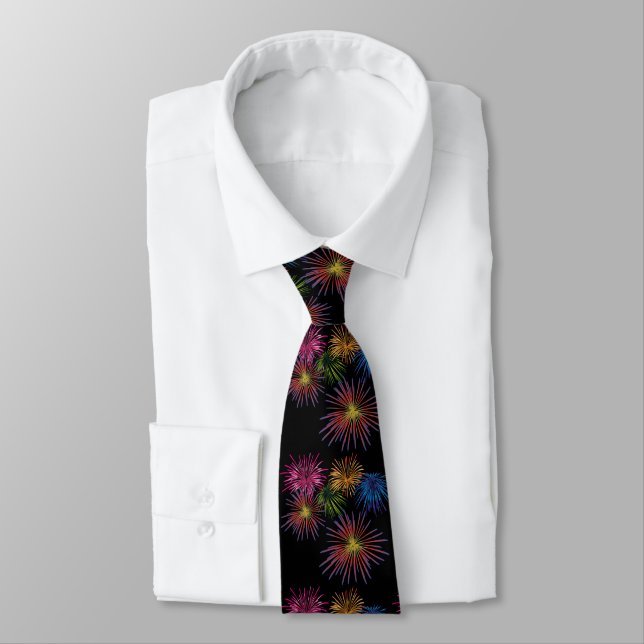 Exploding Fireworks Thunder_Cove Tie (Tied)