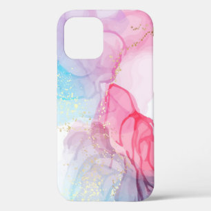 Exploding Pastels with Gold Design Phone Case