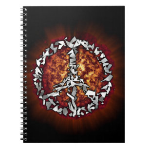 Exploding Peace Sign Notebook