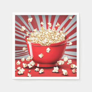Exploding Popcorn Bowl Napkin