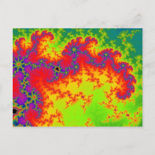 Exploding Rainbow Postcard