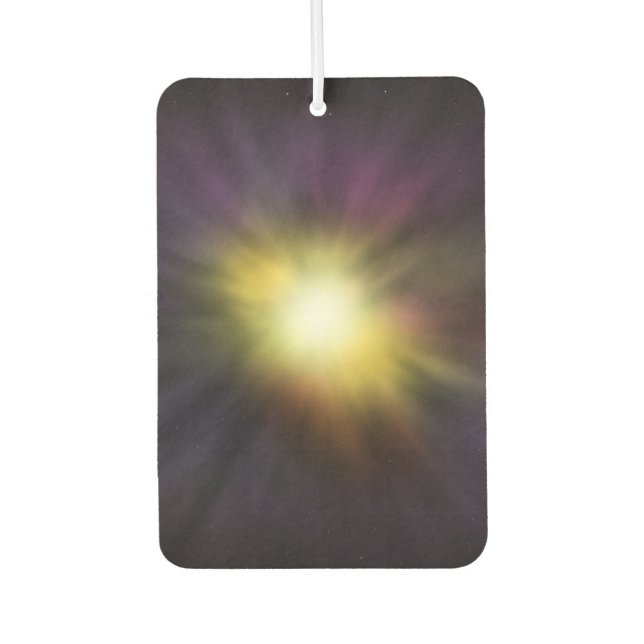 Exploding Star Cool Digital Space Artwork Car Air Freshener (Front)