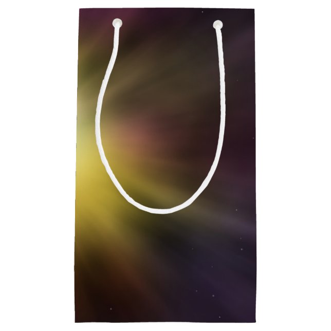 Exploding Star Cool Digital Space Artwork Small Gift Bag (Front)