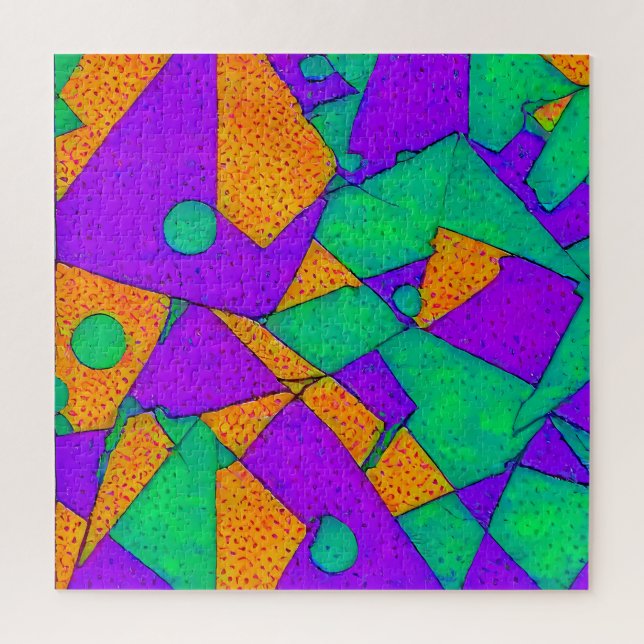 Exploited - Ken Gauge Abstract Jigsaw Puzzle (Vertical)