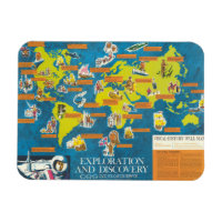 Exploration and Discovery Visual-History World Map