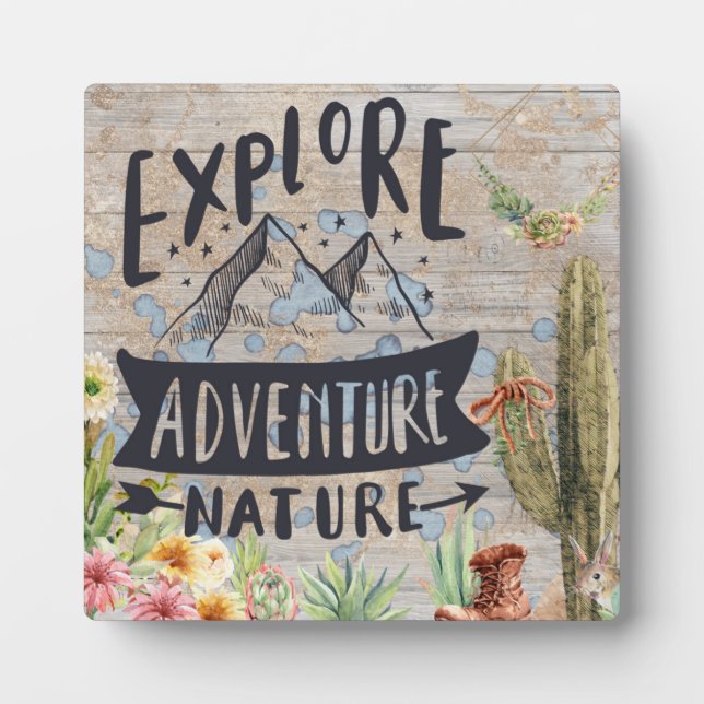 Exploration Awaits Plaque (Front)