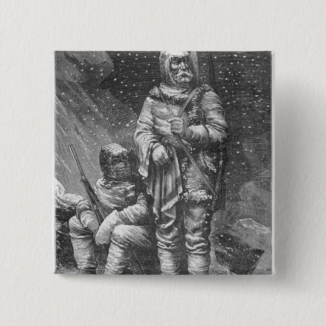 Exploration costumes 2 inch square button (Front)