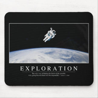 Exploration: Inspirational Quote 1 Mouse Pad