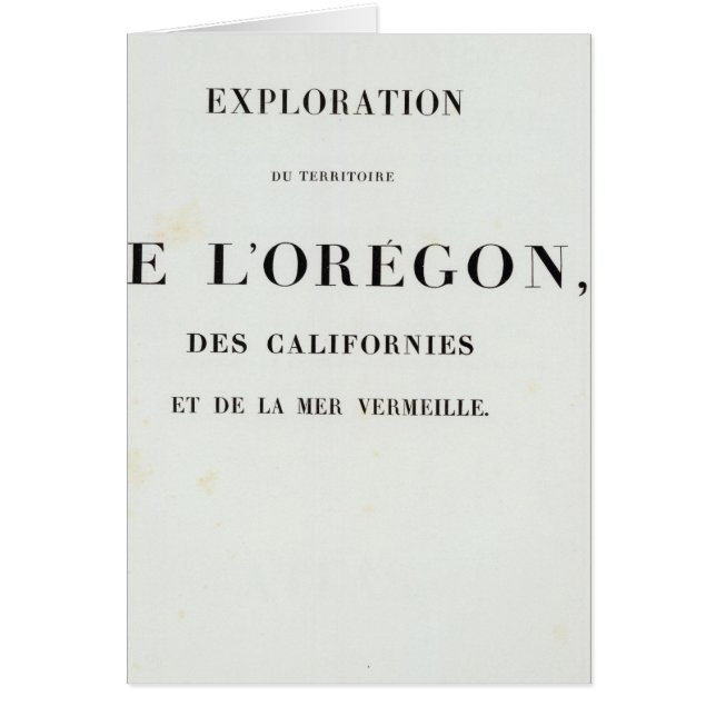 Exploration of Oregon 3 (Front)