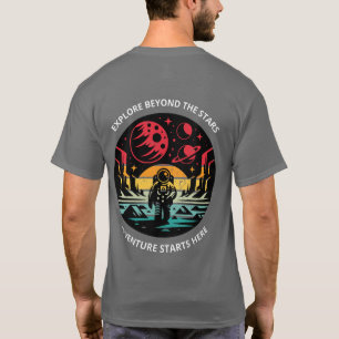 Explore Beyond The Stars Retro Space Adventure T-S T-Shirt