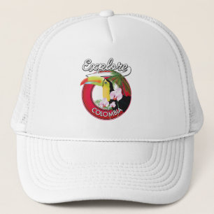 Explore Colombia retro logo Trucker Hat