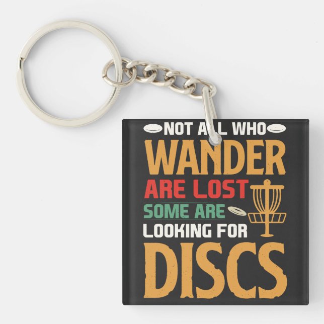 Explore Course and Unleash Your Inner Disc Golf Keychain (Front)