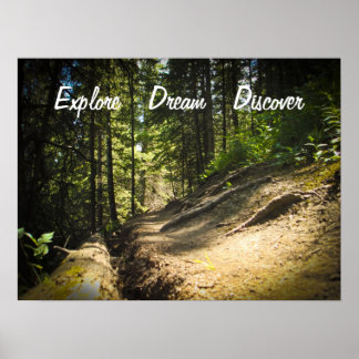 Explore Dream Discover Hiking Poster