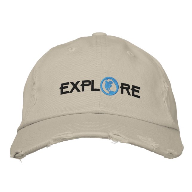 Explore Embroidered Hat (Front)