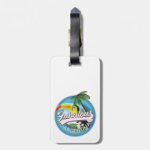 explore fabulous Argentina logo Luggage Tag