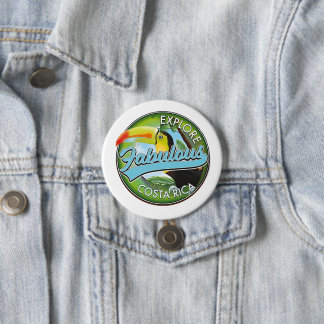 Explore fabulous costa rica logo 3 inch round button