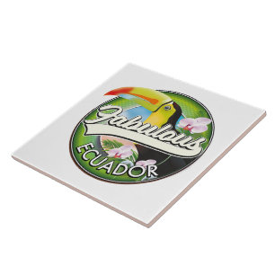 Explore fabulous Ecuador logo Magnet Tile