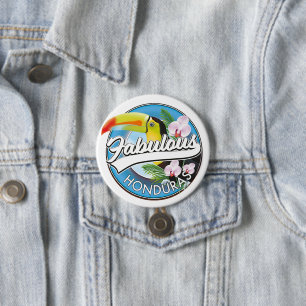 Explore fabulous Honduras logo 3 Inch Round Button