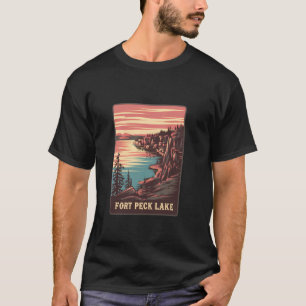 Explore Fort Peck Lake Breathtaking Landscapes and T-Shirt