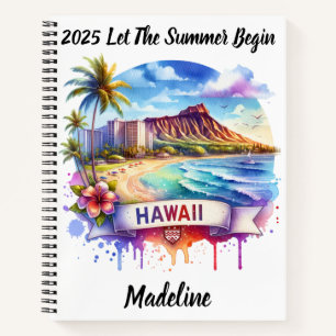 Explore Hawaii's beautiful beaches and scenery Notebook