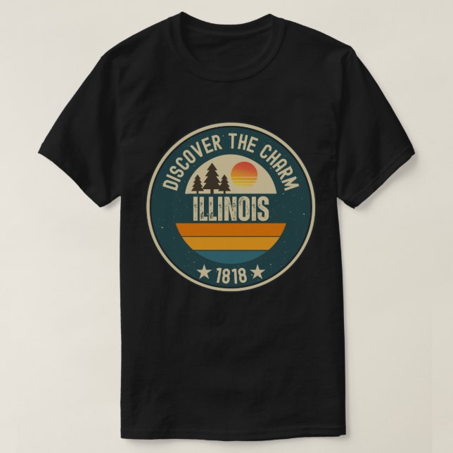 Explore Illinois- Designs for Every Lover T-Shirt (Design Front)