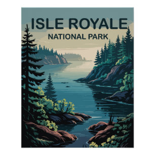 Explore Isle Royale Michigan’s Remote Paradise  Poster