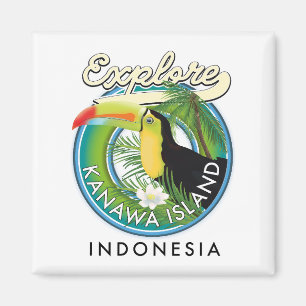 explore kanawa island indonesia magnet