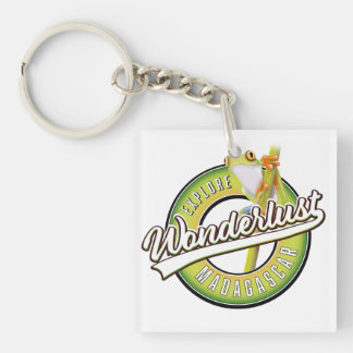 Explore Madagascar wonderlust Button Keychain