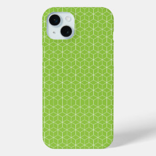 Explore Modern Optical Illusions with Cube Pattern iPhone 15 Mini Case