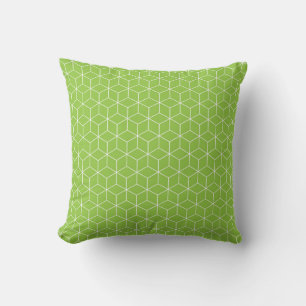 Explore Modern Optical Illusions with Cube Pattern Throw Pillow