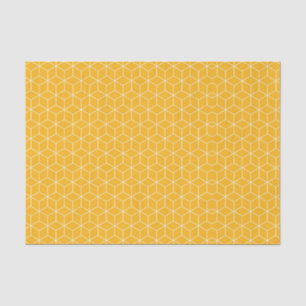 Explore Modern Optical Illusions with Cube Pattern Tissue Paper