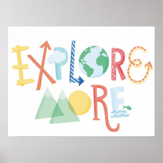 Explore More - Children's Art Poster