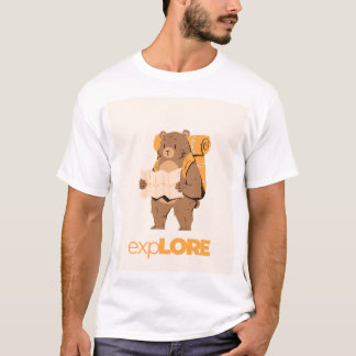 Explore More | Cute Hiking Bear Adventure T-Shirt