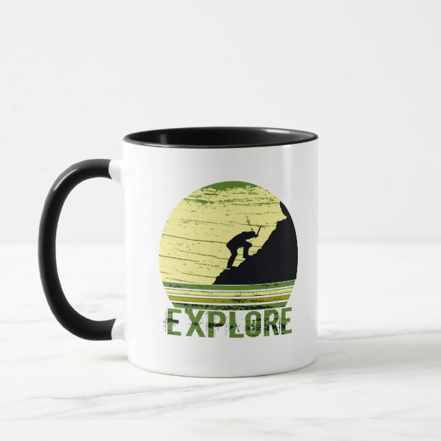 Explore more into the wild hiking  mug (Left)
