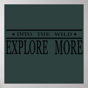 Explore more into the wild hiking poster