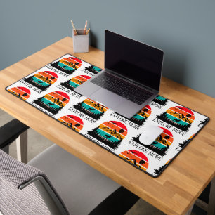 Explore More Mountain Nature Adventure Outdoor Desk Mat