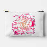 Explore More Pink Camper Van Mountain Nature Lover