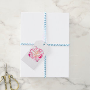 Explore More Pink Camper Van Mountain Nature Lover Gift Tags